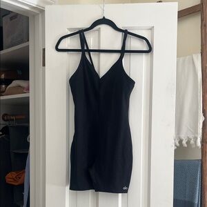 ALO Yoga Black Strappy Bodysuit